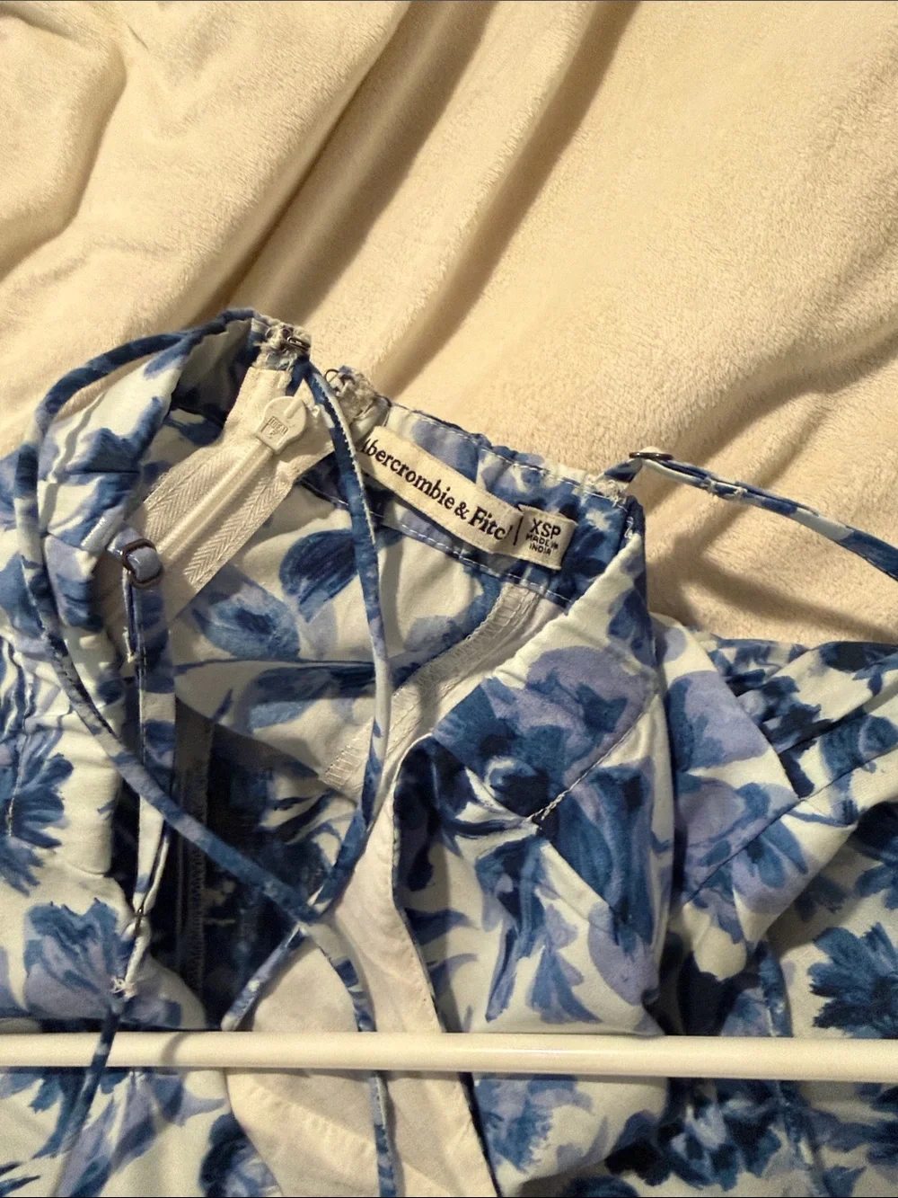 Abercrombie & Fitch Blue and White Floral Sundress